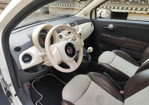 Fiat 500 cena 23500 przebieg: 147870, rok produkcji 2010 z Krotoszyn małe 232
